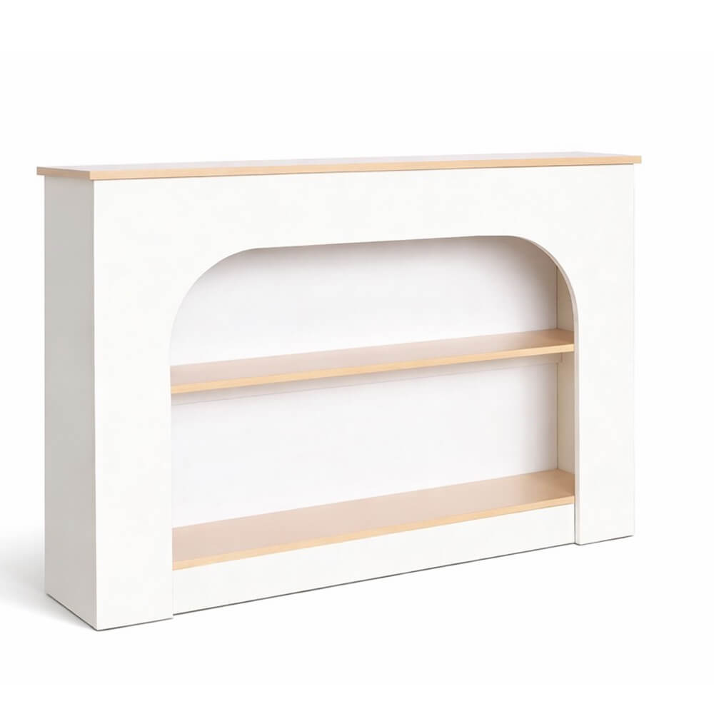 ตู้เตี้ย ดีไซน์เตาผิง PROSPACE FURNITURE รุ่น B ขนาด 120X25X80 ซม. สีขาว_1